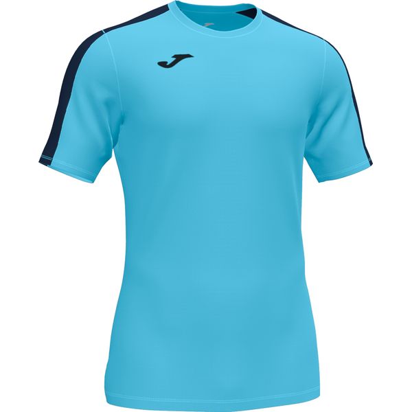 Joma Academy III Maillot Manches Courtes Hommes - Fluor Turquoise / Marine
