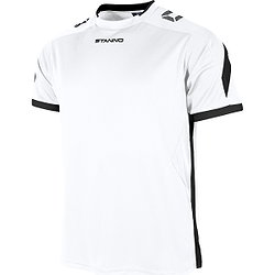 Stanno Drive Shirt Korte Mouw Kinderen - Wit / Zwart