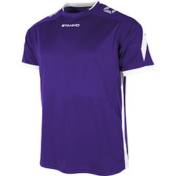 Stanno Drive Shirt Korte Mouw Kinderen - Paars / Wit