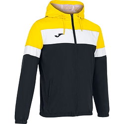 Joma Crew IV Allwetterjacke Kinder - Schwarz / Gelb / Weiß