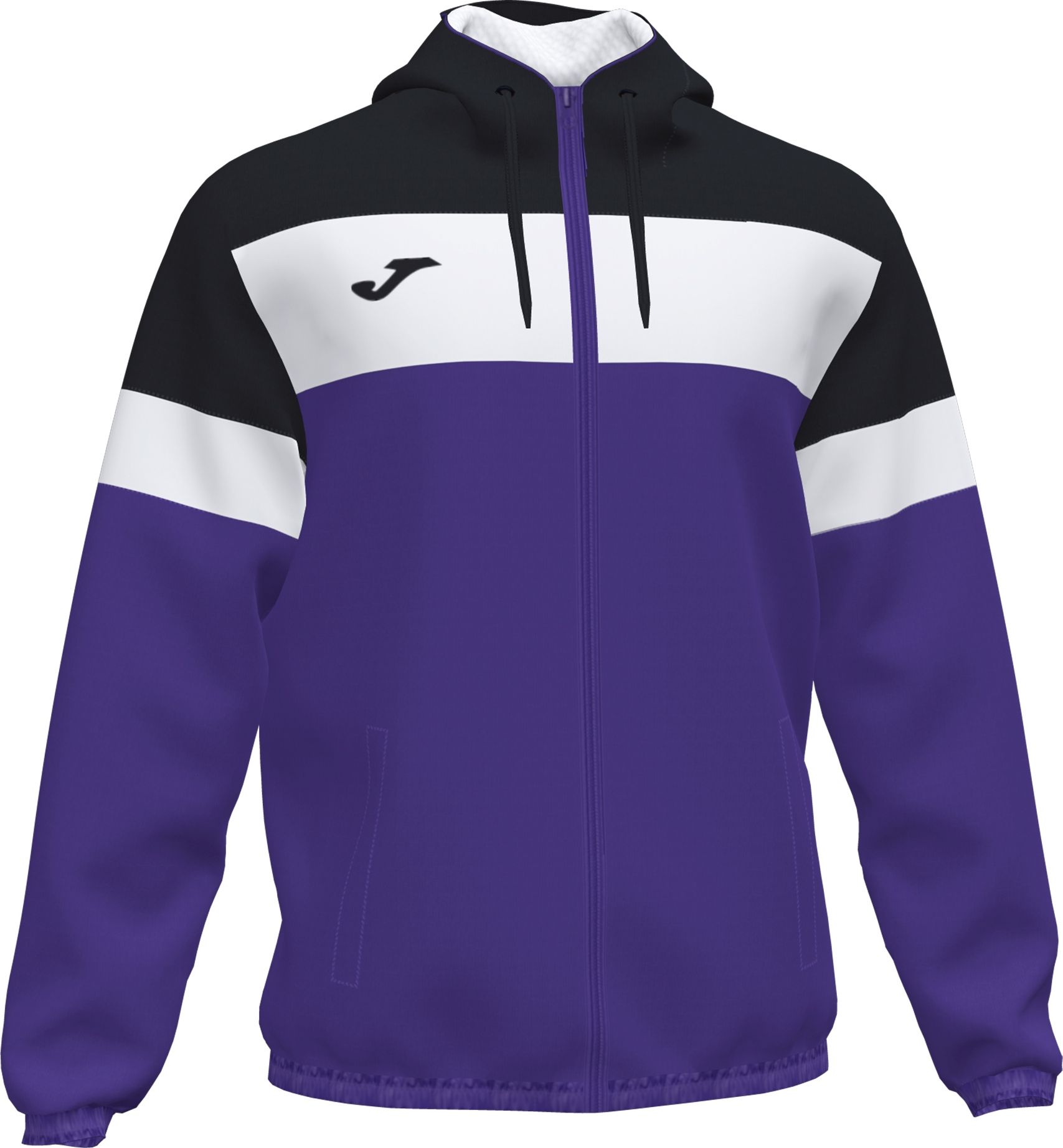 Joma Crew IV Veste De Pluie pour Hommes Mauve Noir Blanc