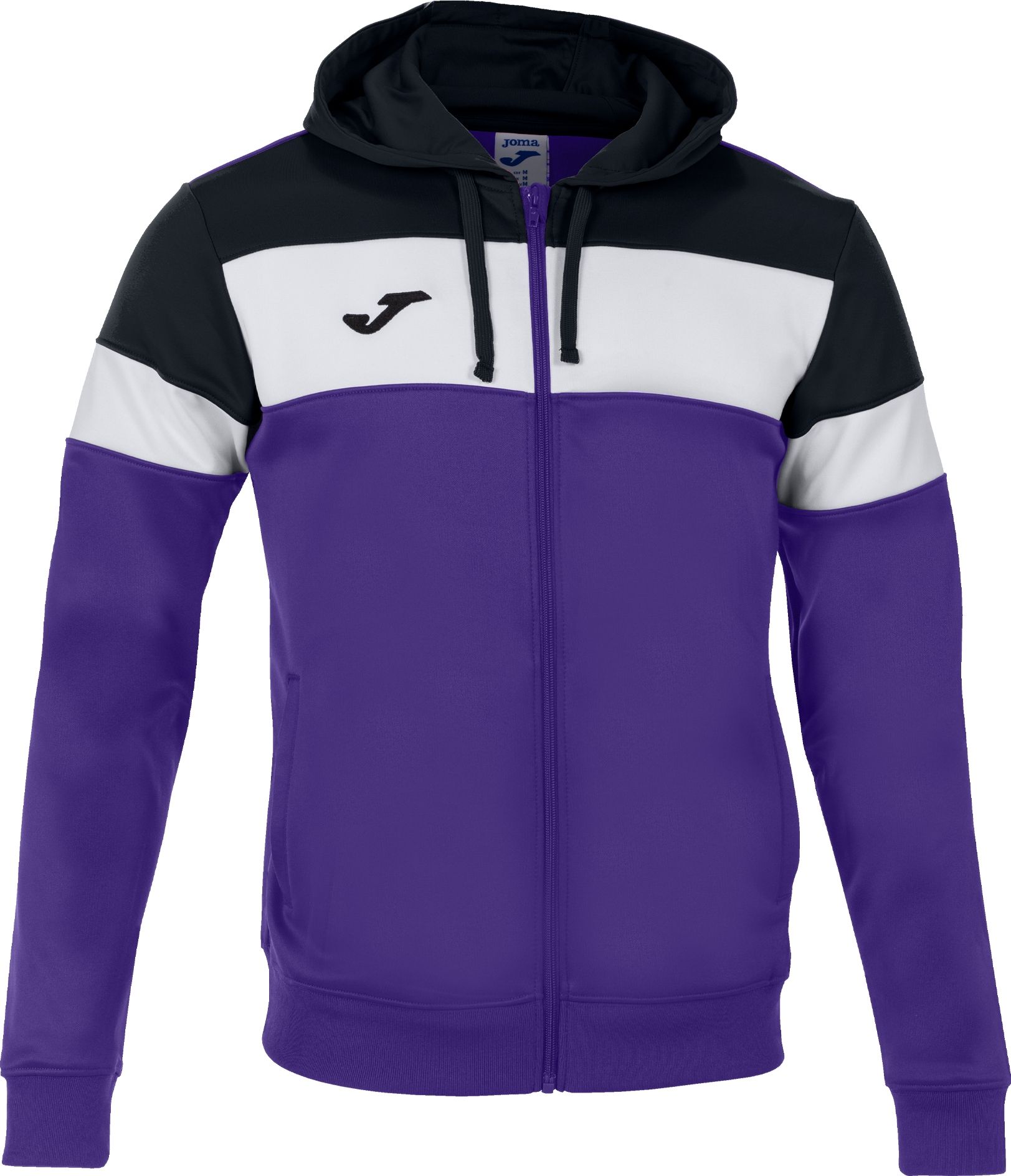 Joma Crew IV Sweat Capuche Enfants Mauve Noir Blanc