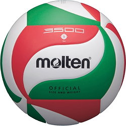 Molten V5m3500 (Size 5) Volley-Ball - Blanc / Rouge / Vert