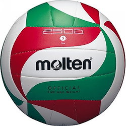 Molten V5m2501 School Volley-Ball - Blanc / Rouge / Vert