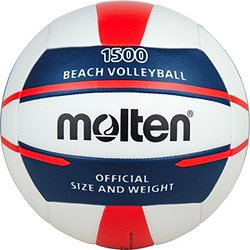 Molten V5b1500 Beachvolleyball - Blanc / Bleu / Rouge
