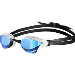 Arena Cobra Core Swipe Mirror Lunettes De Natation - Blanc / Bleu