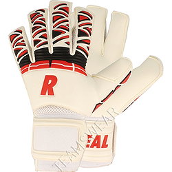Real Air Vented Hybrid Gants De Gardien Hommes - Blanc / Rouge / Noir
