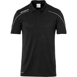 Uhlsport Stream 22 Poloshirt Kinder - Schwarz / Weiß