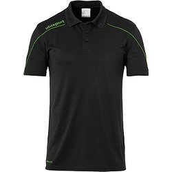 Uhlsport Stream 22 Poloshirt Kinder - Schwarz / Neongrün