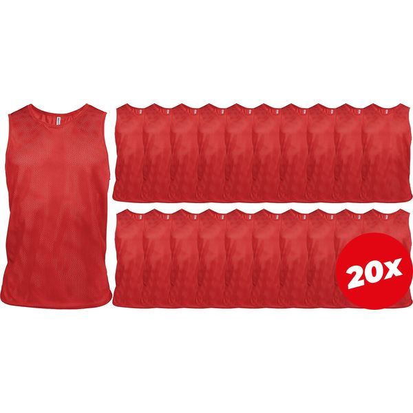 Proact 20X Set De Chasubles Hommes - Rouge Sport