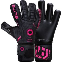 Voorvertoning: Elite Sport Forza Keepershandschoenen - Zwart / Roze