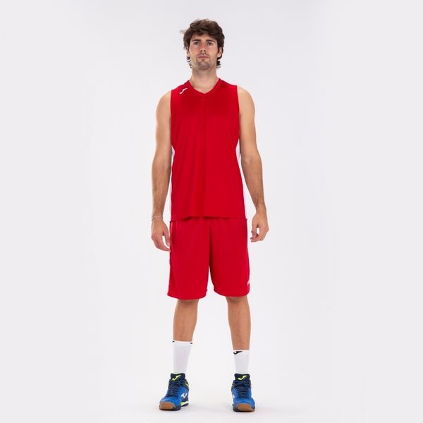 Joma Cancha III Basketbalshirt Kinderen - Rood / Wit