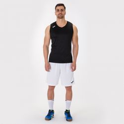 Voorvertoning: Joma Cancha III Basketbalshirt Kinderen - Zwart / Wit