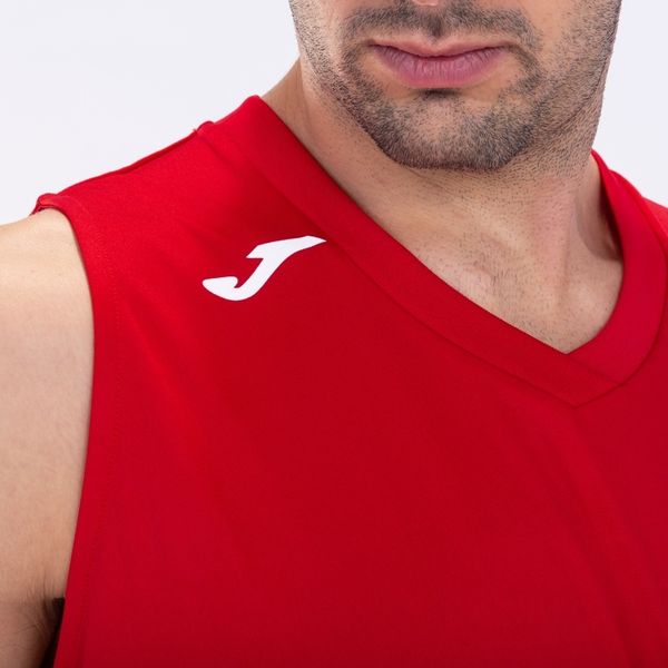 Joma Cancha III Basketbalshirt Heren - Rood / Wit