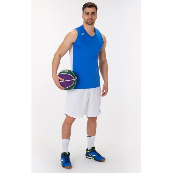 Joma Cancha III Basketbalshirt Heren - Royal / Wit