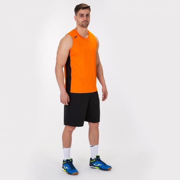 Joma Cancha III Basketbalshirt Heren - Oranje / Zwart