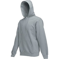 Fruit Of The Loom Classic Sweater Met Kap Heren - Heather Grey