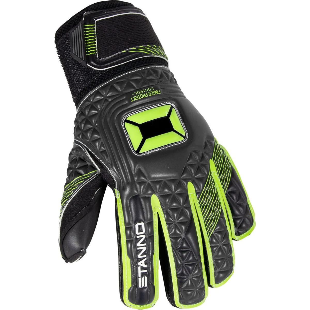 Stanno Fingerprotection Jr III Keepershandschoenen voor Kinderen | Grijs -  Groen | Teamswear