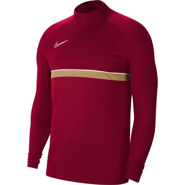 Nike Academy 21 Ziptop voor Heren | Bordeaux Goud | Teamswear