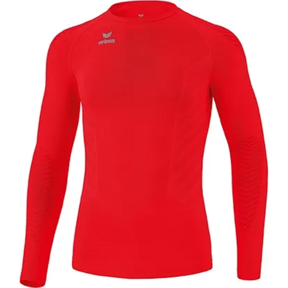 Red long store sleeve athletic shirt