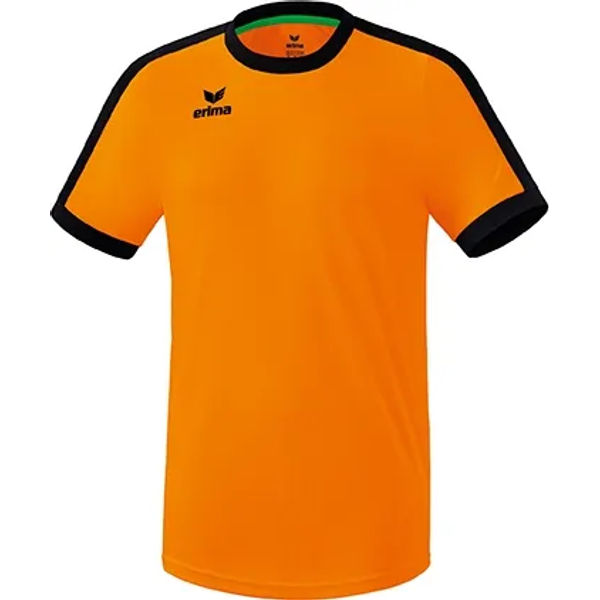 Erima Retro Star Shirt Korte Mouw Kinderen - New Orange / Zwart