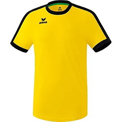 Erima Retro Star Shirt Korte Mouw Kinderen - Geel / Zwart