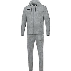 Jako Base Joggingpak Met Kap Dames - Lichtgrijs Gemeleerd