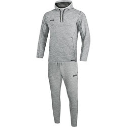 Jako Premium Basics Jogginganzug Mit Kapuzensweat Damen - Grau Meliert