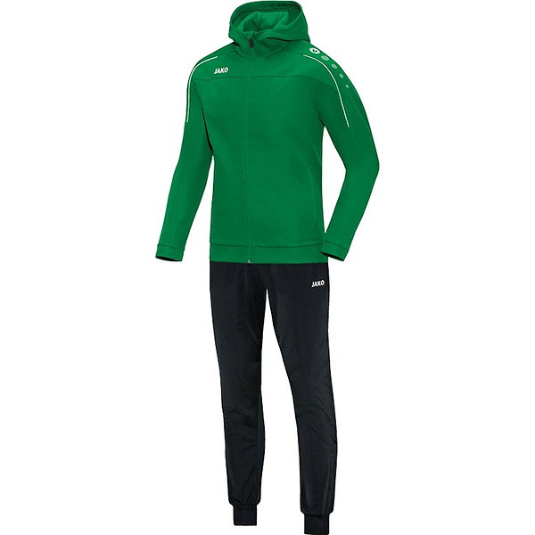 Survêtement JAKO Classico - Veste Et Pantalon En Polyester, Poches Zippées, Bas De Jambe à Fermeture