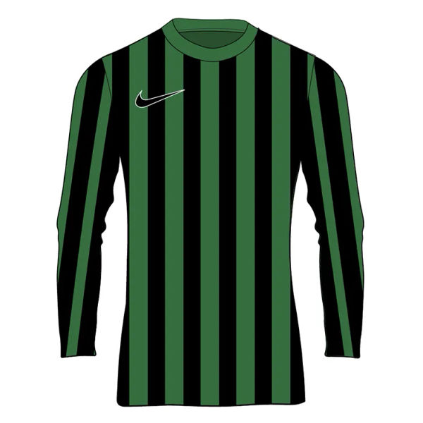Nike Striped Division IV Maillot À Manches Longues Enfants - Vert / Noir