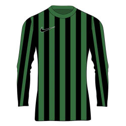 Présentation: Nike Striped Division IV Maillot À Manches Longues Enfants - Vert / Noir