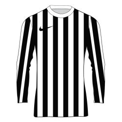 Présentation: Nike Striped Division IV Maillot À Manches Longues Enfants - Blanc / Noir