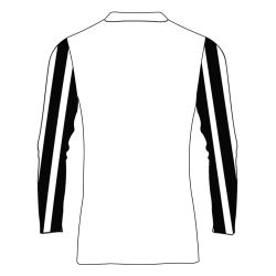 Voorvertoning: Nike Striped Division IV Voetbalshirt Lange Mouw Kinderen - Wit / Zwart
