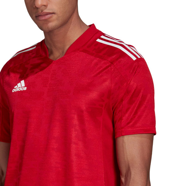 Adidas Condivo 21 Shirt Korte Mouw Heren - Rood