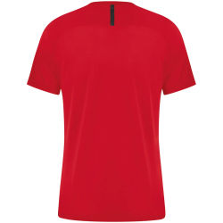 Voorvertoning: Jako Challenge Shirt Korte Mouw Dames - Rood / Zwart