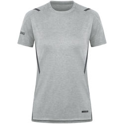 Voorvertoning: Jako Challenge T-Shirt Dames - Lichtgrijs Gemeleerd / Antra Light