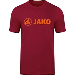 Jako Promo T-Shirt Kinderen - Wijnrood / Fluo Oranje