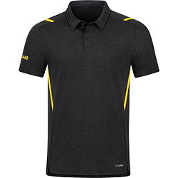 Jako Challenge Poloshirt Herren - Schwarz Meliert / Citro