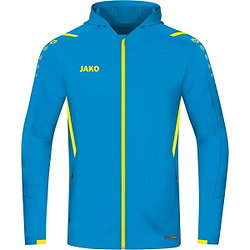 Jako Challenge Hoodie Kinder - Jako Blau / Neongelb