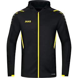 Jako Challenge Hoodie Heren - Zwart / Citroen
