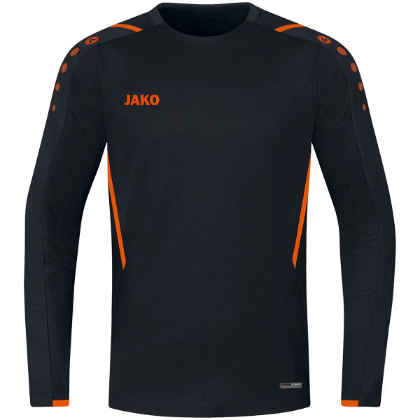 Jako Challenge Sweater Heren - Zwart / Fluo Oranje