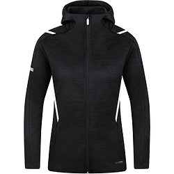 Jako Challenge Veste De Loisir Avec Capuchon Femmes - Noir Mélange / Blanc