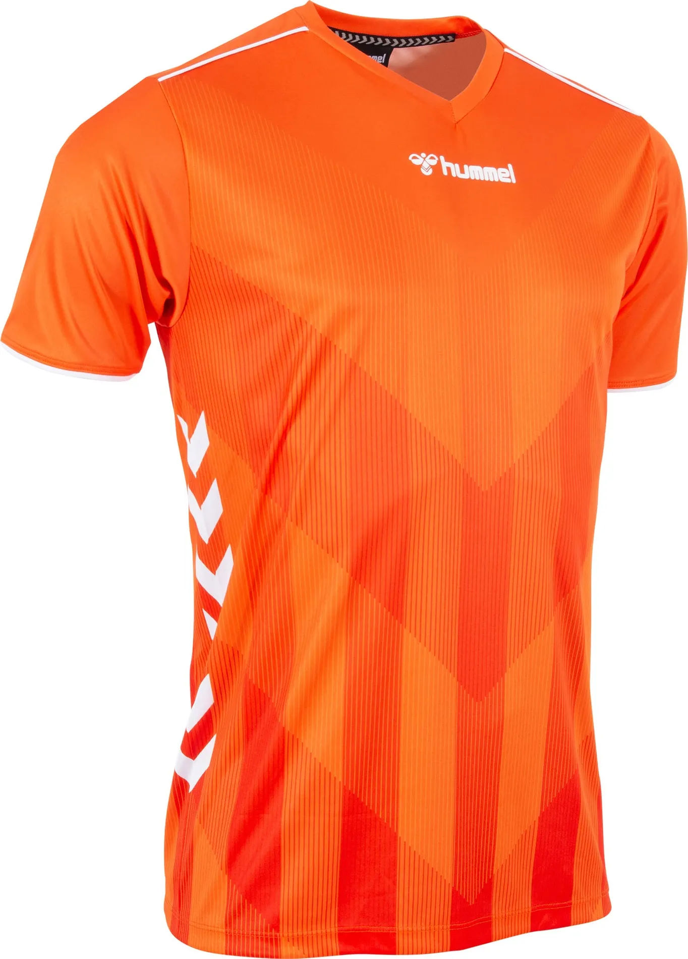 vloeistof triatlon Gedeeltelijk Hummel Zeno Limited Shirt Korte Mouw voor Heren | Oranje | Teamswear