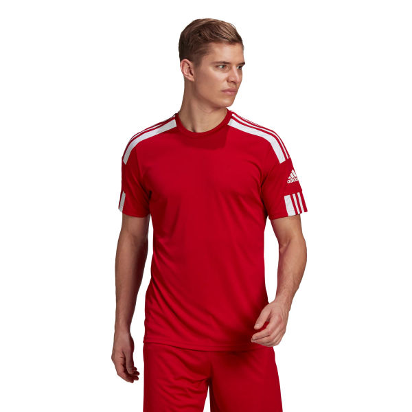 Adidas Squadra 21 Maillot Manches Courtes Hommes - Rouge / Blanc