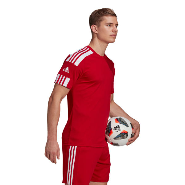 Adidas Squadra 21 Maillot Manches Courtes Hommes - Rouge / Blanc