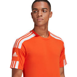 Présentation: Adidas Squadra 21 Maillot Manches Courtes Hommes - Orange / Blanc