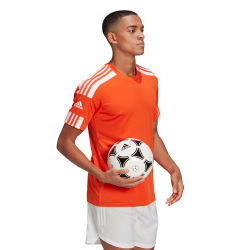 Présentation: Adidas Squadra 21 Maillot Manches Courtes Hommes - Orange / Blanc