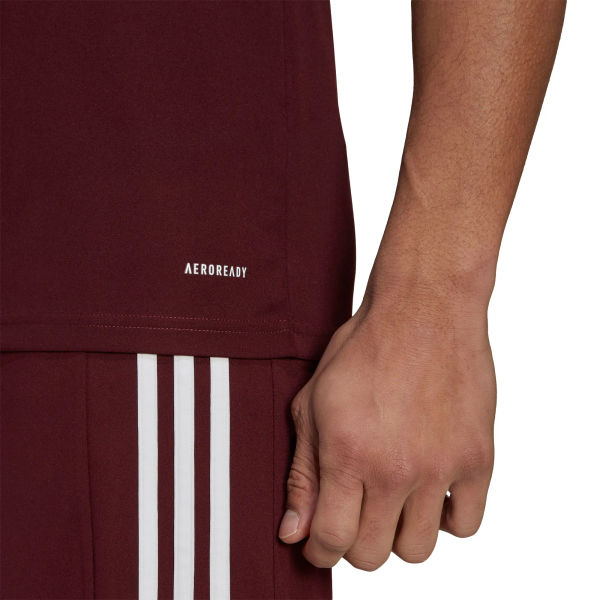 Adidas Squadra 21 Shirt Korte Mouw Heren - Bordeaux / Wit