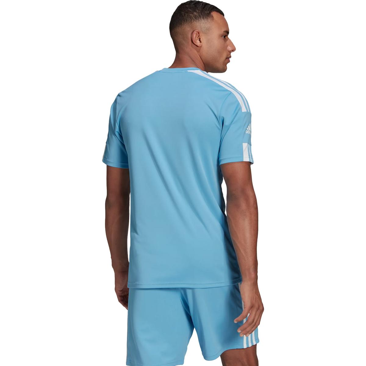 Adidas Squadra 21 Shirt Korte Mouw voor Heren | Hemelsblauw - Wit |  Teamswear