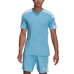 Voorvertoning: Adidas Squadra 21 Shirt Korte Mouw Heren - Hemelsblauw / Wit